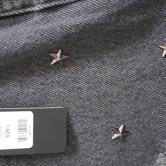 NWT denim mini studded skirt - Picture 5 of 5